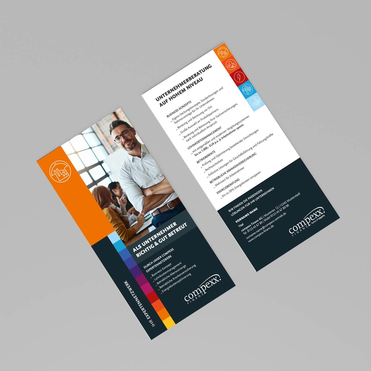 compexx Flyer "Als Unternehmer gut betreut", Packung a 250 Stück